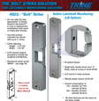 Trine 4801 Series - 9" x 1-3/4" Electric Strike for Squarebolts and Securebolts