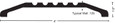  NGP 424 Saddle Threshold, 3/8" x 4" NGP-424