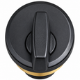 Adams Rite 4066 Non-Keyed Thumbturn Cylinder, 335 Black Anodized finish, top view