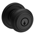Baldwin Reserve Traditional Single Cylinder Keyed Entry Knob Set with Traditional Rose