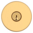Baldwin Reserve Contemporary Single Cylinder Keyed Entry Knob Set with Contemporary Rose