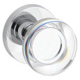 Baldwin Baldwin Reserve Contemporary Crystal Full Dummy Knob Set with Contemporary Rose BAL-FD-CCY-CR