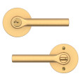 Baldwin Reserve Taper Single Cylinder Keyed Entry Leverset with Rustic Rose