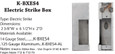 Keedex K-BXES4 Strike Box, Von Duprin 6211, 3140 F/A, 712/712-75, 14 Gauge Steel
