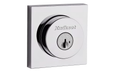Kwikset 158SQT Halifax Square Single Cylinder Deadbolt with SmartKey, Polished Chrome (625)