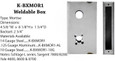 Keedex K-BXMOR1 Weldable Gate Box for Mortise Locks, Schlage L Series, Sargent 7800/8200, Yale 4600, 8600, 8700