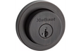 Kwikset 158RDT-S Milan Round Rose Single Cylinder Deadbolt with SmartKey, 6AL Adjustable Latch & STRKP Strike Pack
