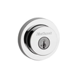 Kwikset 158RDT-S Milan Round Rose Single Cylinder Deadbolt with SmartKey, 6AL Adjustable Latch & STRKP Strike Pack