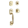 Baldwin Reserve SmartKey Westcliff Single Cylinder Keyed Entry Handleset with Traditional Rose