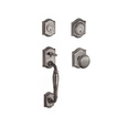 Baldwin Reserve SmartKey Westcliff Double Cylinder Keyed Entry Handleset with Traditional Rose