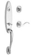 Baldwin Baldwin Reserve SmartKey Chesapeake Single Cylinder Keyed Entry Handleset with Traditional Rose BAL-SC-CHE-TR-S