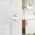 Kwikset 300BRNL SQT Breton Lever Set Reversible Door Lock for Bedrooms, Bathrooms 15
