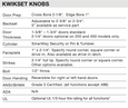 Kwikset 450P Polo Knobset Reversible Keyed Door Lock for Vestibules, Storerooms Specifications