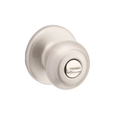 Kwikset 300CV Cove Knob Privacy Door Lock with 6AL Adjustable Latch & RCS Round Corner Strike, Bed & Bath