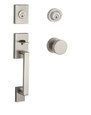 Baldwin Baldwin Reserve La Jolla Double Cylinder Keyed Entry Handleset with Contemporary Rose BAL-DC-LAJ-CON