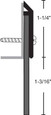NGP NGP 199NA Neoprene Door Sweep, Anodized Aluminum NGP-199NA