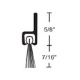 NGP NGP A605DBK 7/16" Nylon Brush Seal or Sweep, 44", Dark Bronze NGP-A605DKB