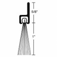NGP OV633DKB 1" Nylon Brush Door Sweep with Dark Bronze Aluminum Housing