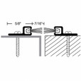 NGP NGP 9605A (SET) 7/16" Astragal with High Temperature Nylon Brush Plus Seal NGP-9605A SET