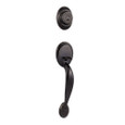 Kwikset 687DA SMC Dakota Single Cylinder Handleset Keyed Door Entry with SC1 Keyway SmartKey, Exterior Only KWI-687DA-SMC
