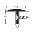 NGP 176A Overlapping Astragal, 84", Anodized Aluminum