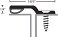 NGP NGP 178SA Overlapping Astragal with Silicone Seal, Anodized Aluminum NGP-178SA