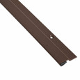 NGP 178SDKB Overlapping Astragal with Silicone Seal, Dark Bronze Aluminum Finish - angled product view showing mounting hole and seal profile