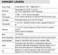 Kwikset 405CSL RDT SMT Casey Lever Set Keyed Entry Door Lock with SmartKey KWI-405CSLRDT-S