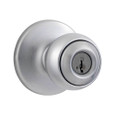 Kwikset 400P SMT Polo Knobset Reversible Keyed Door Lock with SmartKey for Entryways, Entrances26D