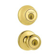Kwikset KWI-690T-S Combo Keyed Entry Tylo Knob with Single Cylinder Deadbolt SmartKey with RCAL Latch and RCS Strike