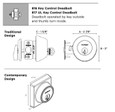 Kwikset Kwikset 816 SMC Key Control Deadbolt KCDB with SC1 Keyway SmartKey KWI-816-SMC