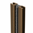 NGP NGP 144PDKB Spring Adjustable Mortised Astragal with Polypropylene Pile Seal, 84", Dark Bronze NGP-144PDKB