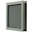 NGP L-700-RX Self-Attaching Door Louver with Inverted V Design for 1-3/4" Doors
