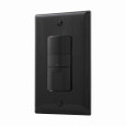 Eaton OS306U-BK occupancy sensor switch, No neutral required, Flush, 120V, Wire leads, Maintained closure, Black, Incand, MLV, ELV, Flrsnt, CFL, LED, halo, 1-pole, 3-way, 1-phase, 450 sq ft, Occupancy, 600W 722196