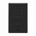 Eaton OS306U-BK occupancy sensor switch, No neutral required, Flush, 120V, Wire leads, Maintained closure, Black, Incand, MLV, ELV, Flrsnt, CFL, LED, halo, 1-pole, 3-way, 1-phase, 450 sq ft, Occupancy, 600W 722196