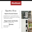 Kwikset Kwikset CP818PTHXTNL SMT Prescott Handleset and Tustin Lever with Smartkey KWI-CP818PTHTNL-S