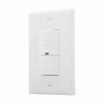 Eaton OS306U-W occupancy sensor switch, No neutral required, Flush, 120V, Wire leads, Maintained closure, White, Incand, MLV, ELV, Flrsnt, CFL, LED, halo, 1-pole, 3-way, 1-phase, 450 sq ft, Occupancy, 600W 722233
