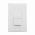 Eaton OS306U-W occupancy sensor switch, No neutral required, Flush, 120V, Wire leads, Maintained closure, White, Incand, MLV, ELV, Flrsnt, CFL, LED, halo, 1-pole, 3-way, 1-phase, 450 sq ft, Occupancy, 600W 722233