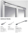 Dormakaba TS93 series additional models overview: TS93 EMF, TS93 EMR, and TS93 GSR coordinating door closer variants