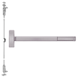 Precision Hardware Inc (PHI) 2714 Series - Lever/Knob Always Active, Wide Stile Reversible Wood Door Concealed Vertical Rod Exit Device
