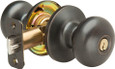 Yale Edge YR70SN Single Cylinder Sinclair Keyed Entry Door Knobs Set With Round Rose