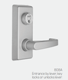 Precision Hardware Inc (PHI) 5208 Series - Key Controls Lever, Surface Vertical Rod Exit Device, Reversible