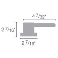 Yale Residential Yale Edge Series - Edisto Single Dummy Lever With Round Rose YR81ED