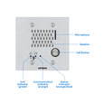 Aiphone Aiphone IX-SS-2G - SIP Compatible Flush Mounted IP Door Station 2-Gang Vandal Resistant Stainless Steel Cover IX-SS-2G