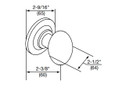 Yale Residential Yale New Traditions Terra Single Cylinder Keyed Entry Door Knob Set With Round Rose YR700T