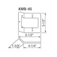 Aiphone Aiphone KMB-45 - 45° Mullion Mounting Bracket for One Gang Surface Door Stations KMB-45