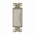 Eaton 9504WS Aspire designer switch, #12 to 14 AWG, 15A, Residential, 120/277V, Back and push, White satin, Fan, LED, INC, FLR, MLV, ELV, CFL, Halogen, Four-way, Four-way, Polycarbonate