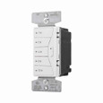 Eaton 9591AW Aspire hour timer, 1, 2, 4, 8, 12 hour default time settings, 15A, 120V, Wire leads, Five button, Alpine white, Load type: Incandescent, halogen, MLV, ELV, fluorescent, CFL, LED, Single-pole, Polycarbonate, 1800W