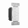Eaton 9591AW Aspire hour timer, 1, 2, 4, 8, 12 hour default time settings, 15A, 120V, Wire leads, Five button, Alpine white, Load type: Incandescent, halogen, MLV, ELV, fluorescent, CFL, LED, Single-pole, Polycarbonate, 1800W