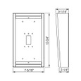 Aiphone SBX-IXGDM7 - Stainless Steel Surface Mount Box for IXG-DM7-HID